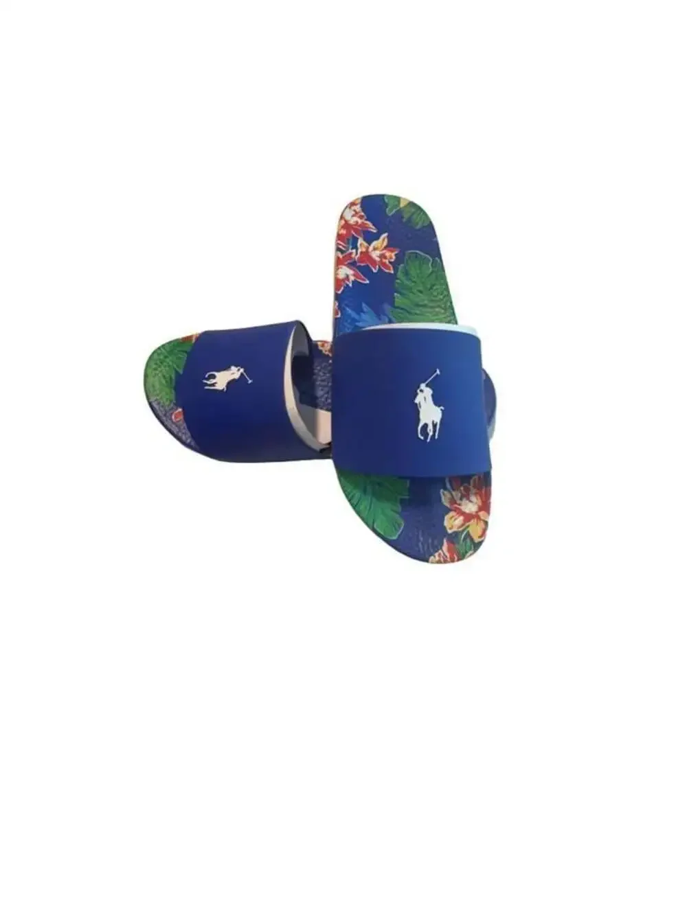 Polo Ralph Lauren Men's Floral Tropical Polo Pony Slide Sandals
